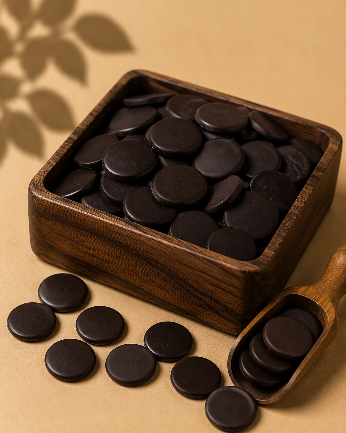 شکلات سکه ای تلخ سوربن کاله ۱۰۰ گرمی(بسته بندی فروشگاهی) (با توجه به گرمای هوا، مسئولیت هرگونه تغییر در بافت یا شکل محصول بر عهده خریدار است)