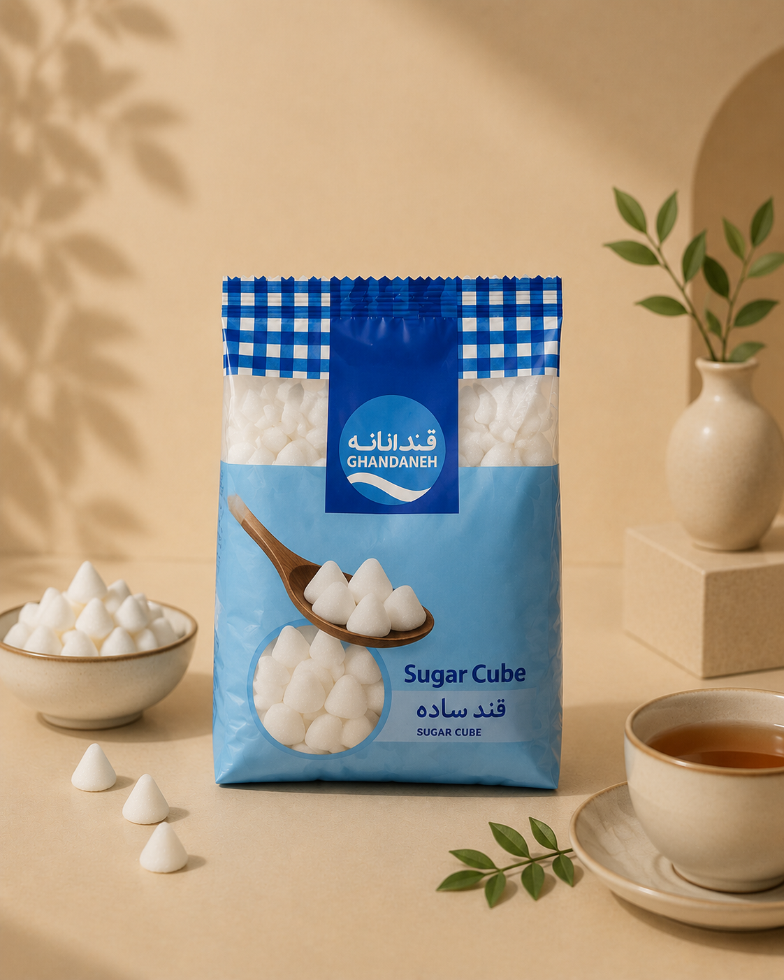 قند طعم دار مخروطی ساده قندانه 350 گرمی