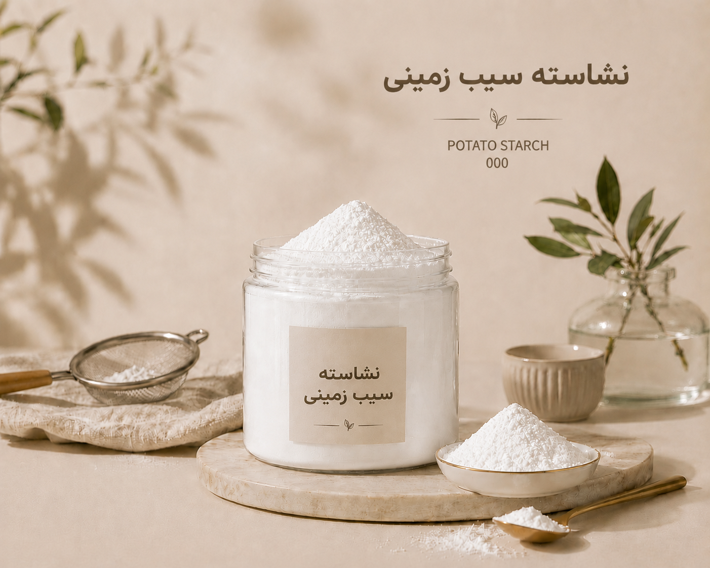 نشاسته سیب زمینی ۵۰۰ گرمی