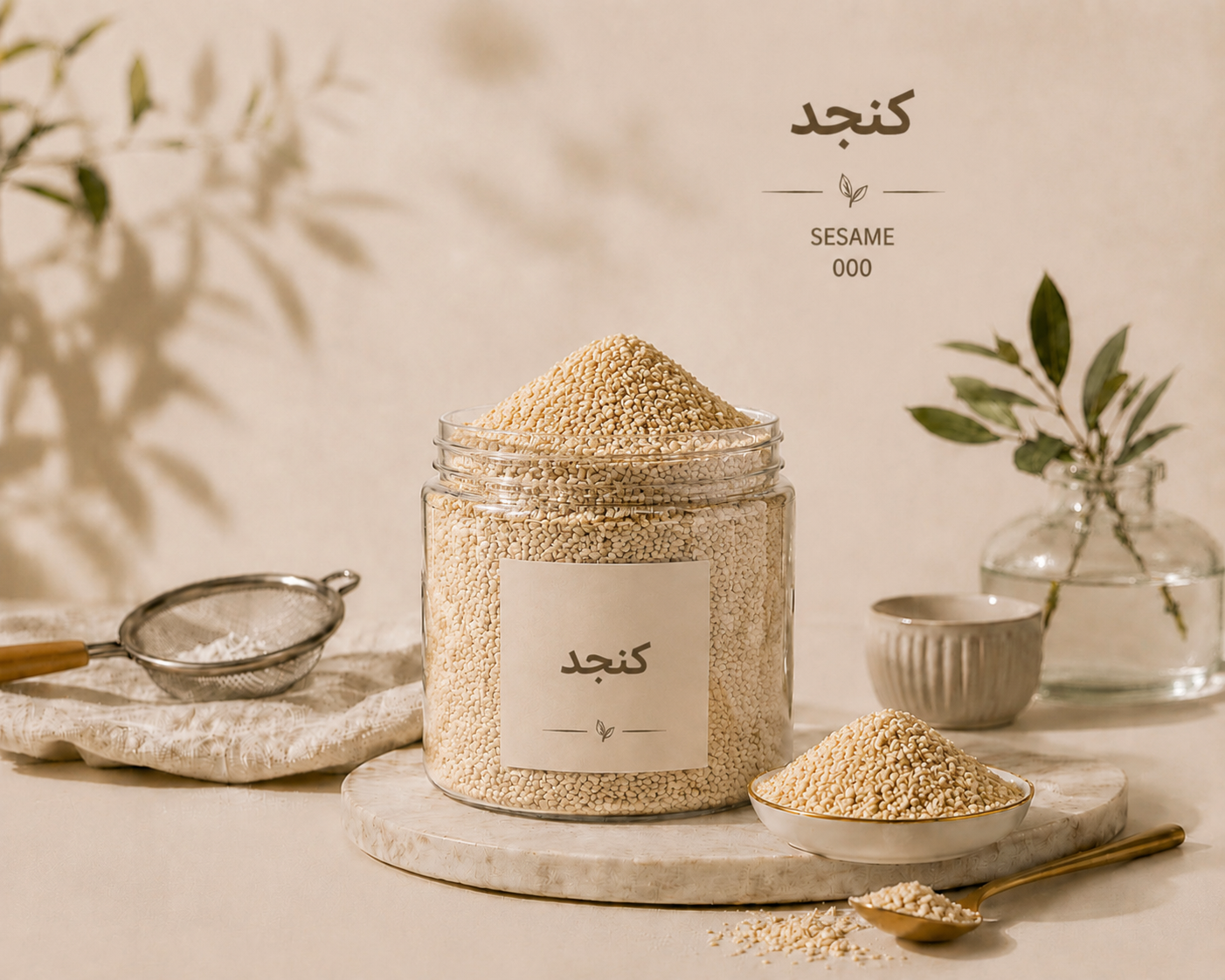 کنجد خام 500 گرمی