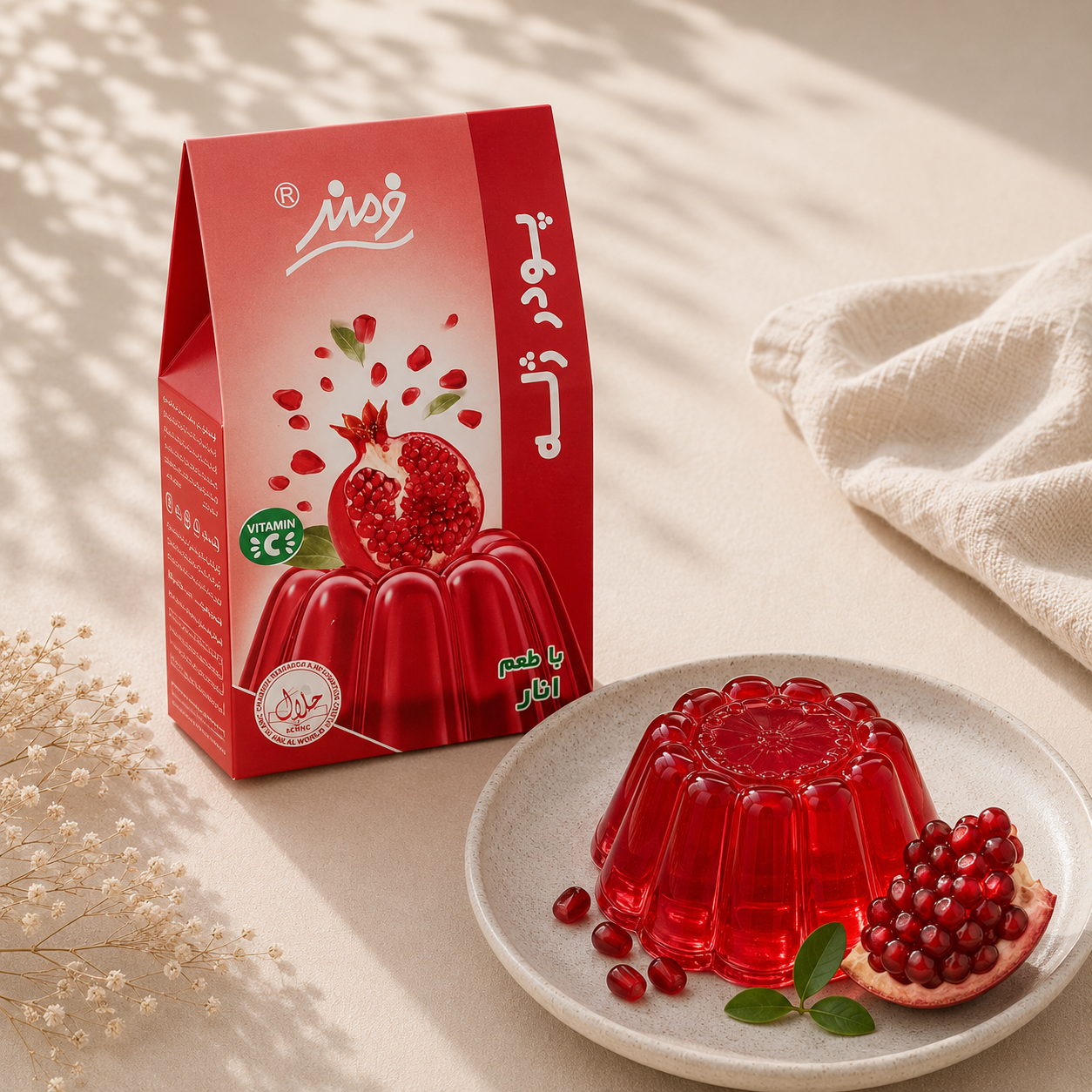 پودر ژله انار فرمند 100 گرمی