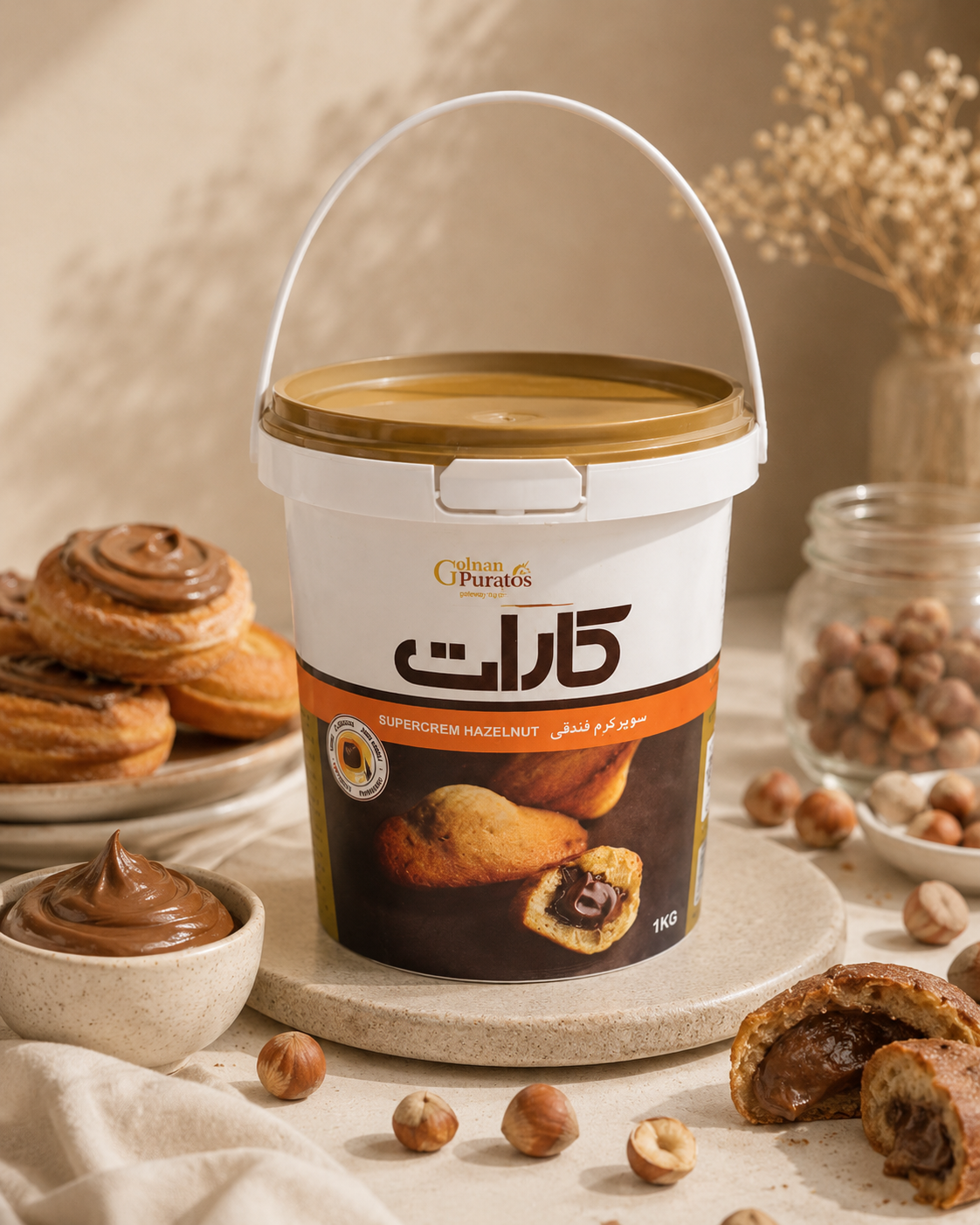 سوپر کرم فندقی کارات 1 کیلویی